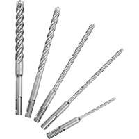 MX4 4-Cutter Rotary Hammer Drill Bit Kit, 5 Pieces, Carbide Planification Entrepots Molloy