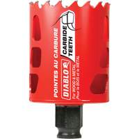 Wood & Metal Hole Saw, 2", 2-3/8" Depth of Cut, Carbide Planification Entrepots Molloy