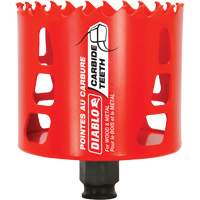 Wood & Metal Hole Saw, 3-1/8", 2-3/8" Depth of Cut, Carbide Planification Entrepots Molloy