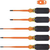 Slim-Tip Insulated Screwdriver Set, 1000 V, 6 Pcs Planification Entrepots Molloy
