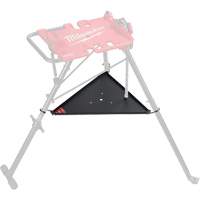 Tablette inf&eacute;rieure pour tr&eacute;pied de nivellement de 6 po avec &eacute;tau &agrave; chaîne Planification Entrepots Molloy