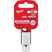 SAE Socket with Four Flat Sides, 3/8", 1/2" Drive, 6 Points Planification Entrepots Molloy