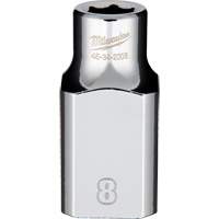 Metric Socket with Four Flat Sides, 8 mm, 1/2" Drive, 6 Points Planification Entrepots Molloy