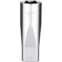 Metric Socket with Four Flat Sides, 20 mm, 1/2" Drive, 6 Points, Deep Planification Entrepots Molloy