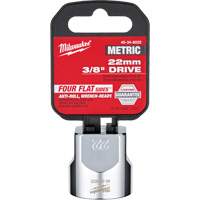 Metric Socket with Four Flat Sides, 22 mm, 3/8" Drive, 6 Points Planification Entrepots Molloy