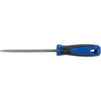 Slim Taper File With Handle, Triangle, 6", Single Planification Entrepots Molloy