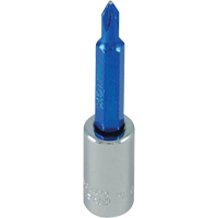 Douille tournevis &agrave; embout bleu, Phillips, #1, Prise 1/4" Planification Entrepots Molloy