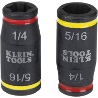 3-in-1 Impact Flip Socket Set, Hex, 1/4" Drive, 3 Pcs Planification Entrepots Molloy