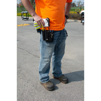 Porte-outils pour monteur de ligne, Porte-outil multiple, Cuir, 3 Poches Planification Entrepots Molloy