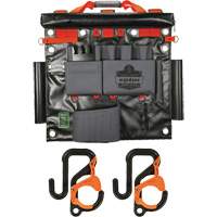 Arsenal 5711 Bucket Truck Tool Board with 2" Locking Aerial Bucket Hooks Kit, Nylon, 8 Pockets, Grey Planification Entrepots Molloy