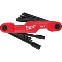 Electrician's SAE Folding Hex Key Set, 11 Pcs., Imperial Planification Entrepots Molloy