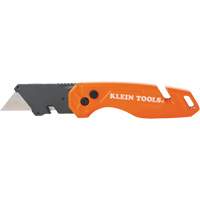 Folding Utility Knife With Blade Storage, 1" Blade, Steel Blade, Metal Handle UAX405 | Planification Entrepots Molloy