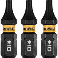 3-Piece FLEXTORQ&reg; Impact Screwdriving Bits, Torx, T-10, 1/4" Drive Planification Entrepots Molloy