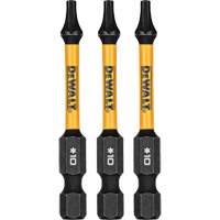 3-Piece FLEXTORQ&reg; Impact Screwdriving Bits, Torx, T-10, 1/4" Drive Planification Entrepots Molloy