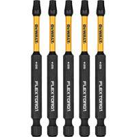 5-Piece FLEXTORQ&reg; Impact Screwdriving Bits, Torx, T-25, 1/4" Drive Planification Entrepots Molloy