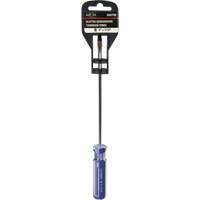 Tournevis &agrave; fente bleu transparent avec bandes, Tige de 3/16", Ronde, Prise en Plastique Planification Entrepots Molloy