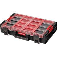 Arx&reg; 2X-Large Organizer with Bins, 23" x 15-1/5" x 6-4/5", Black Planification Entrepots Molloy