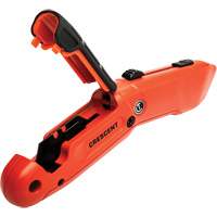 Couteau de s&eacute;curit&eacute; autor&eacute;tractable, 1", Acier, Prise en Aluminium Planification Entrepots Molloy