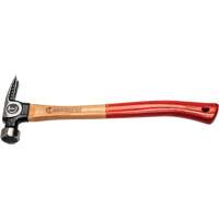 Milled-Face Framing Hammer, 22 oz., Wood Handle, 18" L Planification Entrepots Molloy