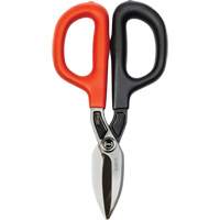 Cisaille de ferblantier droite, Longueur de coupe de 1-31/50", Coupe Droit Planification Entrepots Molloy