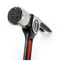 Milled-Face Framing Hammer, 28 oz., Solid Steel Handle, 16" L Planification Entrepots Molloy