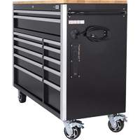 HDRC5212 HD Series Roller Cabinet, 12 Drawers, 51-1/4" W x 21" D x 40-3/10" H, Black Planification Entrepots Molloy