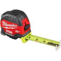 Ruban &agrave; mesurer Stud avec &eacute;chelle pour ing&eacute;nieur, 1-5/16" x 25' Planification Entrepots Molloy