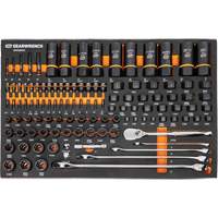 Mechanics Tool Set in Modular Foam Trays with Storage Unit, 247 Pieces Planification Entrepots Molloy