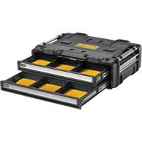 Bloc &agrave; 2 tiroirs TOUGHSYSTEM 2.0 DXL, 30" x 21-13/20" x 10", Noir/Jaune Planification Entrepots Molloy