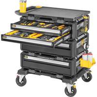 Poste de travail modulaire 5-en-1 TOUGHSYSTEM 2.0 DXL, 34" x 25-4/5" x 39", Noir/Jaune Planification Entrepots Molloy