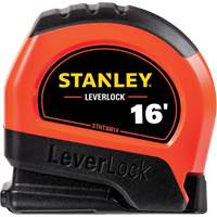 High-Visibility LEVERLOCK&reg; Tape Measure, 16', Imperial Graduations Planification Entrepots Molloy