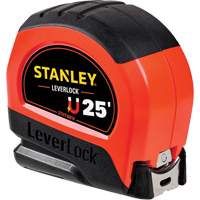 High-Visibility Magnetic LEVERLOCK&reg; Tape Measure, 25', Imperial Graduations Planification Entrepots Molloy
