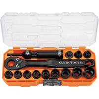 KNECT Essential Pass Through Impact Socket Set, 28 Pcs, Impact, 3/8" Drive Size Planification Entrepots Molloy