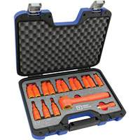 3/8" Drive SAE & Metric Hex Bit Insulated Socket and Attachment Set, 1000 V, 16 Pcs Planification Entrepots Molloy