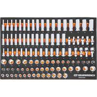 MEGAMOD Metric Mechanics Tool Set in Modular Foam Trays with Rolling Cabinet, 358 Pieces Planification Entrepots Molloy