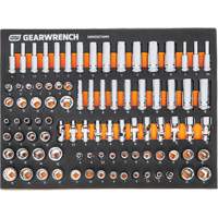 MEGAMOD Metric Mechanics Tool Set in Modular Foam Trays with Rolling Cabinet, 358 Pieces Planification Entrepots Molloy