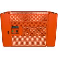 Panneau de s&eacute;curit&eacute; en maille RAILWORKS avec porte simple et rangement verrouillable Planification Entrepots Molloy
