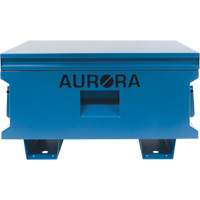Jobsite Tool Box, 33" x 20-3/10" x 18-3/10", Steel, Blue Planification Entrepots Molloy