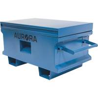 Jobsite Tool Box, 33" x 20-3/10" x 18-3/10", Steel, Blue Planification Entrepots Molloy