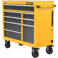 Heavy-Duty Mobile Workstation, 8 Drawers, 40" W x Yellow Planification Entrepots Molloy