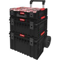 Arx 3-Piece Modular Starter Kit, 23"/25-1/5" x 19"/15-1/5" x 12-3/5"/26"/6-4/5", Black/Red Planification Entrepots Molloy