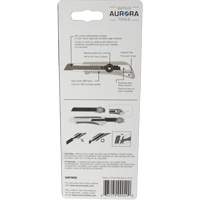 Couteau professionnel de 18 mm avec verrouillage &agrave; cliquet, Acier inoxydable, Robuste, Prise en Plastique Planification Entrepots Molloy