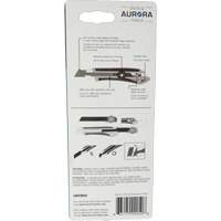Couteau professionnel de 18 mm, Acier inoxydable, Robuste, Prise en Caoutchouc Planification Entrepots Molloy