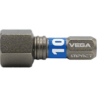 Impactech&reg; Insert Bit, Hex, 10 mm, 1/4" Drive Planification Entrepots Molloy