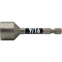 Impactech&reg; Nut Driver, 9/16" Tip, 1/4" Drive, 2-9/16" L, Magnetic Planification Entrepots Molloy