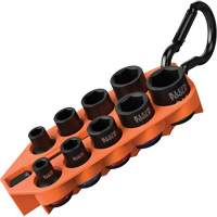 Grab-And-Go Impact Socket Set, SAE, 10 Pcs, Impact, 3/8" Drive Size Planification Entrepots Molloy