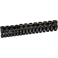 6 Point SAE Socket Set, 29 Pcs, Impact, 3/4" Drive Size, Deep Planification Entrepots Molloy