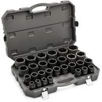 6 Point SAE Socket Set, 29 Pcs, Impact, 3/4" Drive Size, Deep Planification Entrepots Molloy