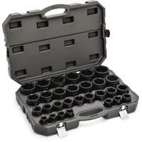 6 Point SAE Socket Set, 29 Pcs, Impact, 3/4" Drive Size Planification Entrepots Molloy