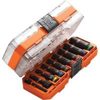 KNECT Drive Socket Set, 9 Pcs, Impact, 3/8" Drive Size, Deep Planification Entrepots Molloy